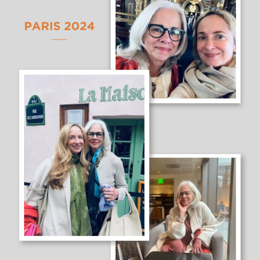 Priscilla Sands and daughter Adele in Paris 2024